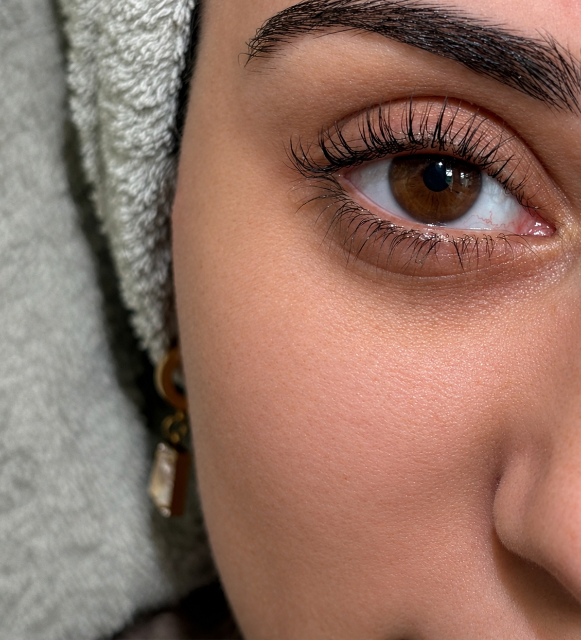 Lash lift met verven — na