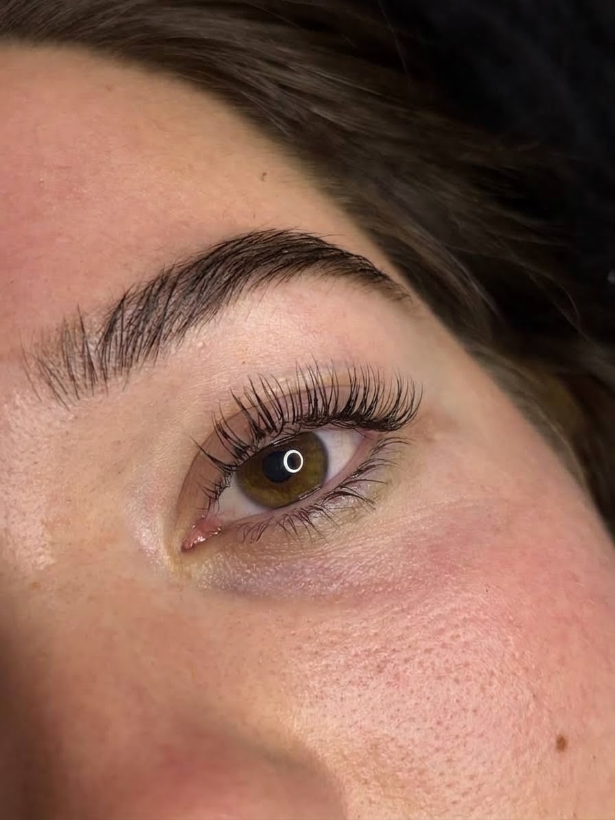 Lash lift met verven — na